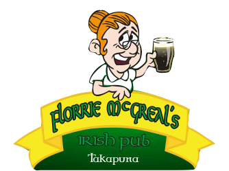 Florrie McGreal's irish pub logo in Takapuna